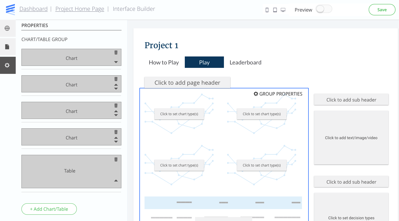 interface builder selecting groups